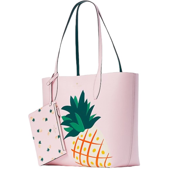 ♠️🍍 kate spade Pineapple Graphic Reversible Tote Bag, Pink Multi - Picture 2 of 16
